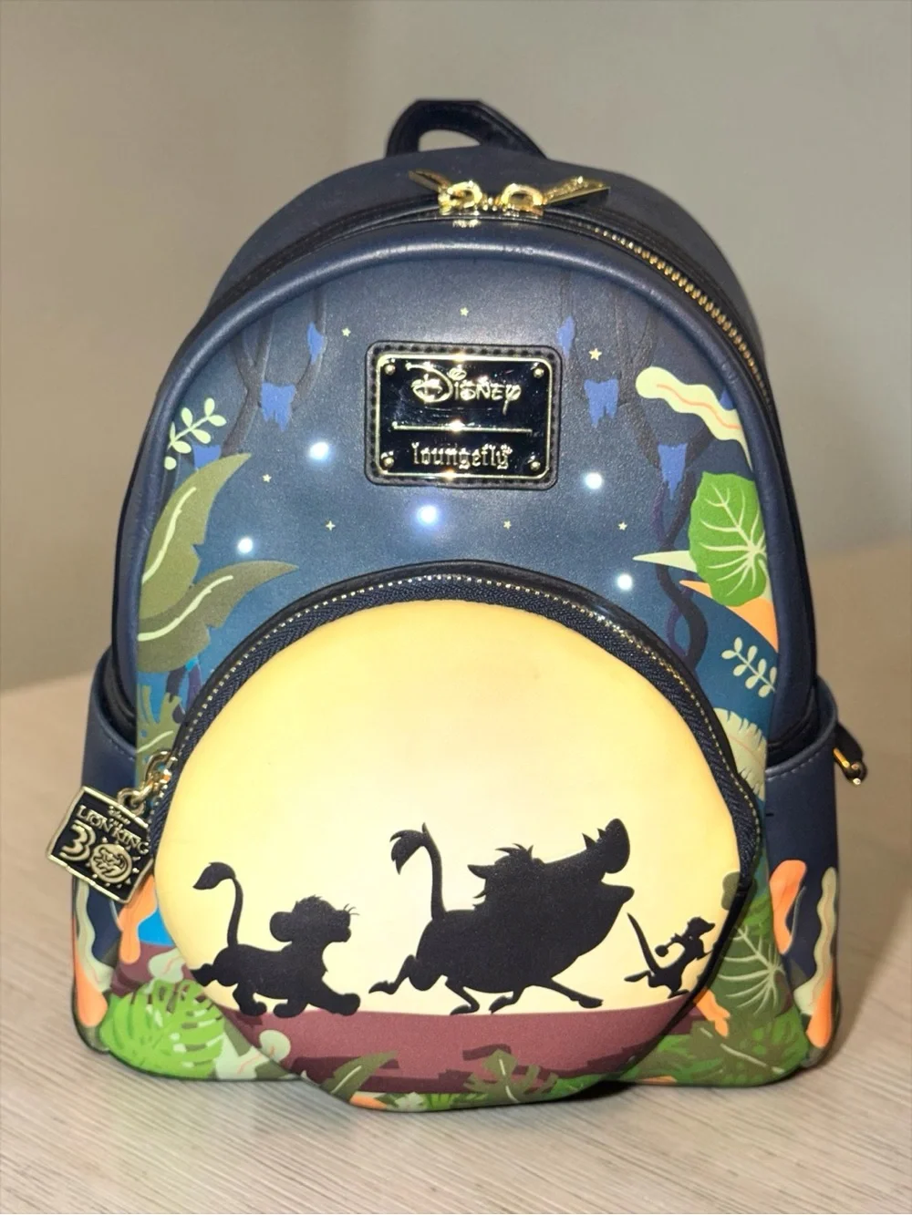 Loungefly The Lion King 30th Anniversary Hakuna Matata Silhouettes Mini Backpack